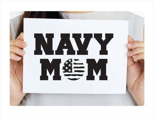 Navy Mom Decal Sticker - FREE shipping