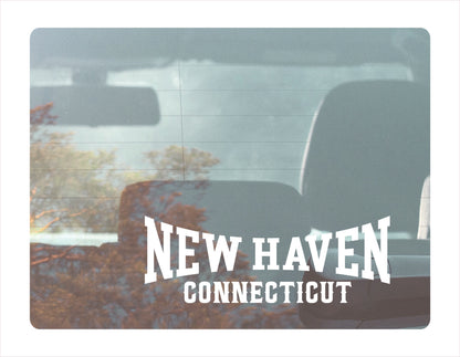 New Haven Connecticut white Decal Sticker