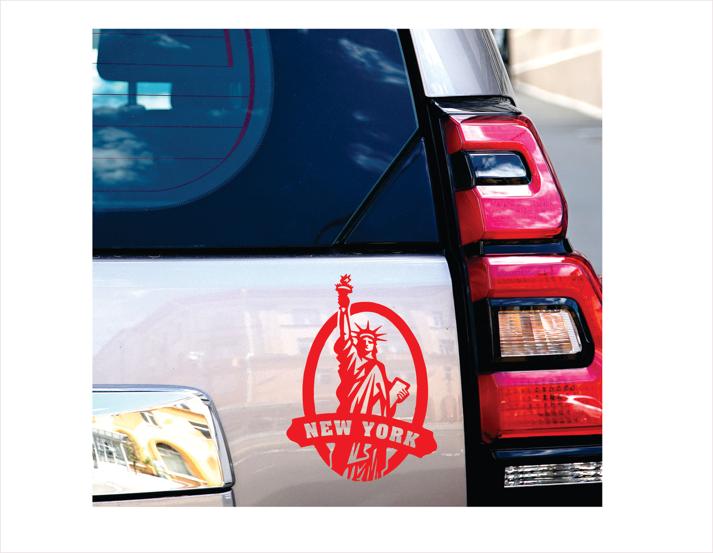 New York City red decal sticker