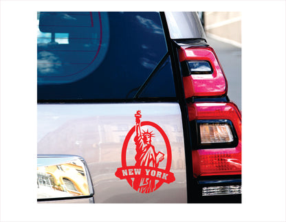 New York City red decal sticker