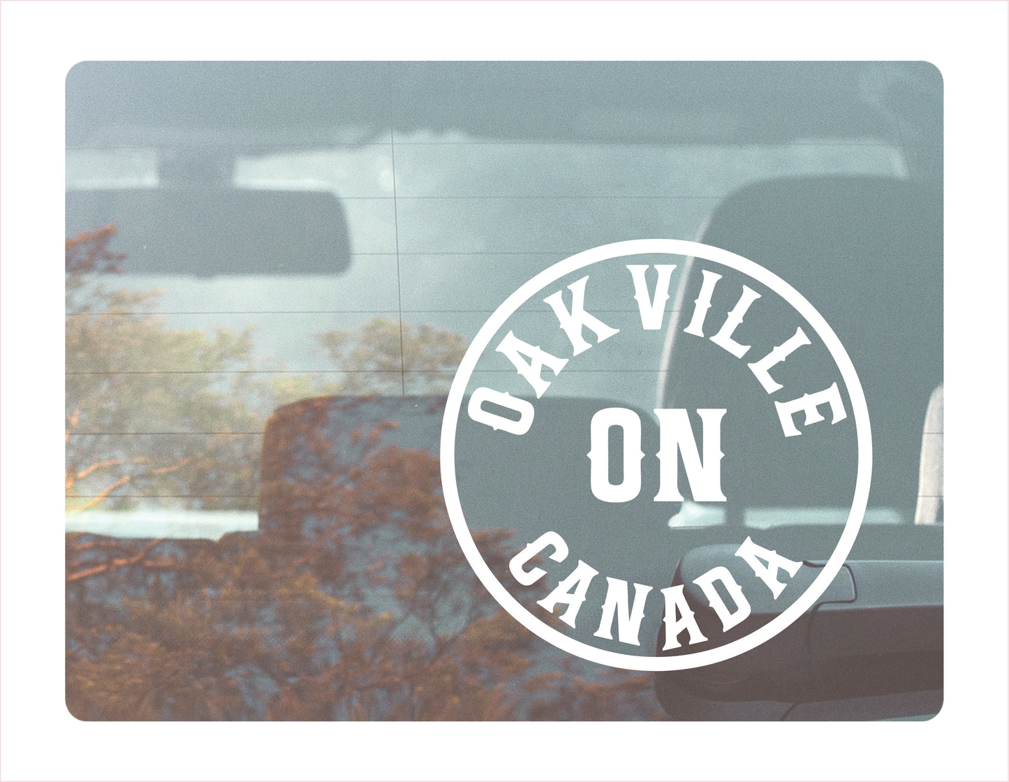 Oakville Ontario Canada White Decal Sticker