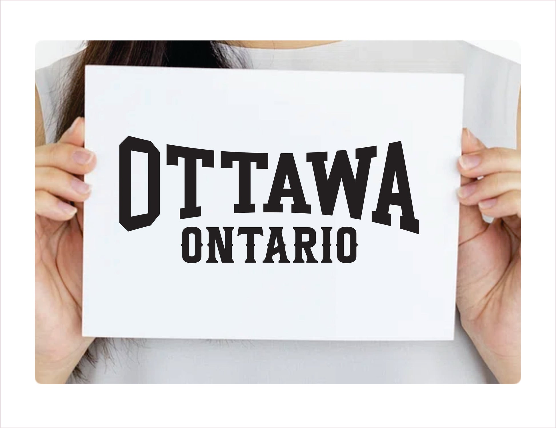 Ottawa Ontario black Decal Sticker