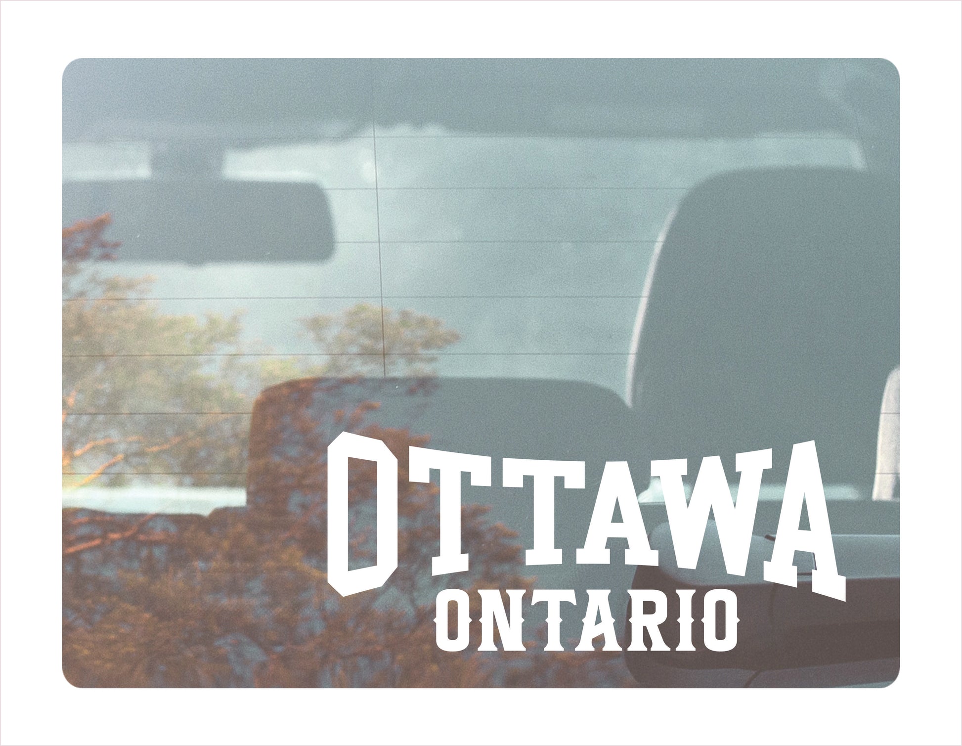 Ottawa Ontario white Decal Sticker