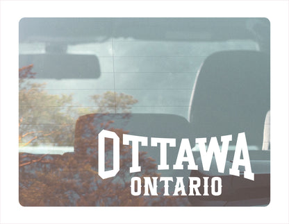 Ottawa Ontario white Decal Sticker