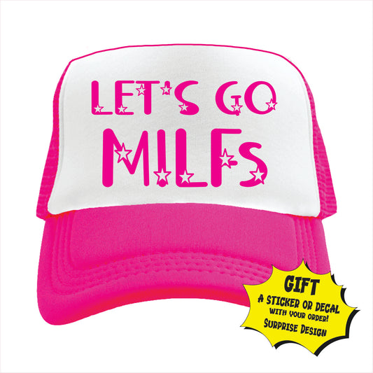 Let’s Go Milfs Trucker Hat Cap