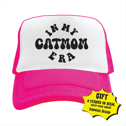 In my cat mom era Trucker Hat Cap