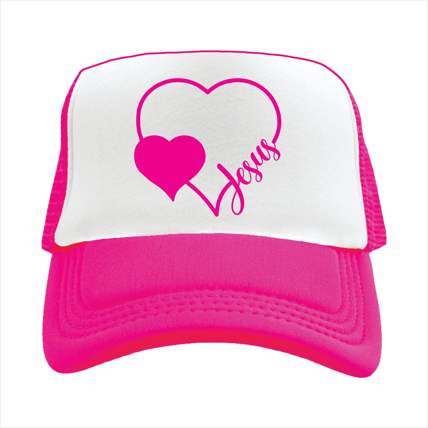 Jesus Heart Trucker Hat Cap