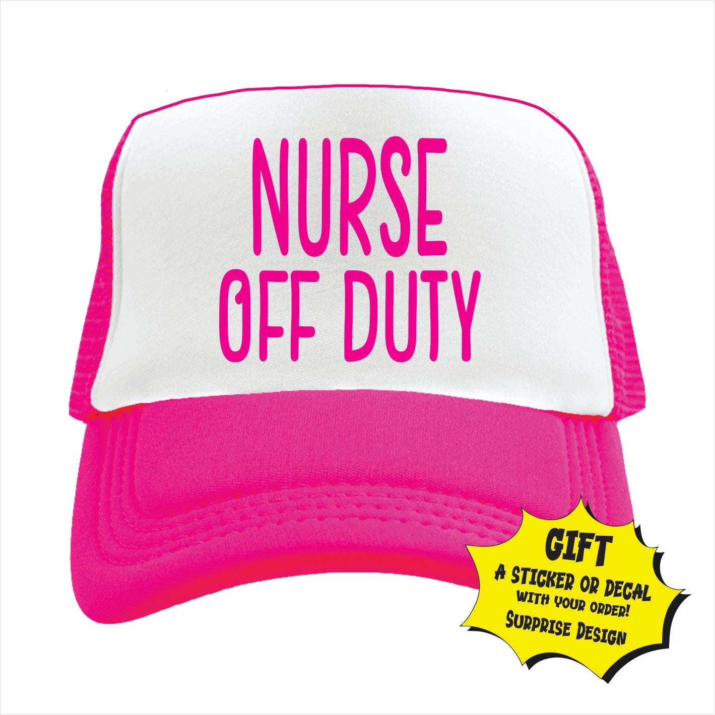 Nurse Off Duty Trucker Hat Cap