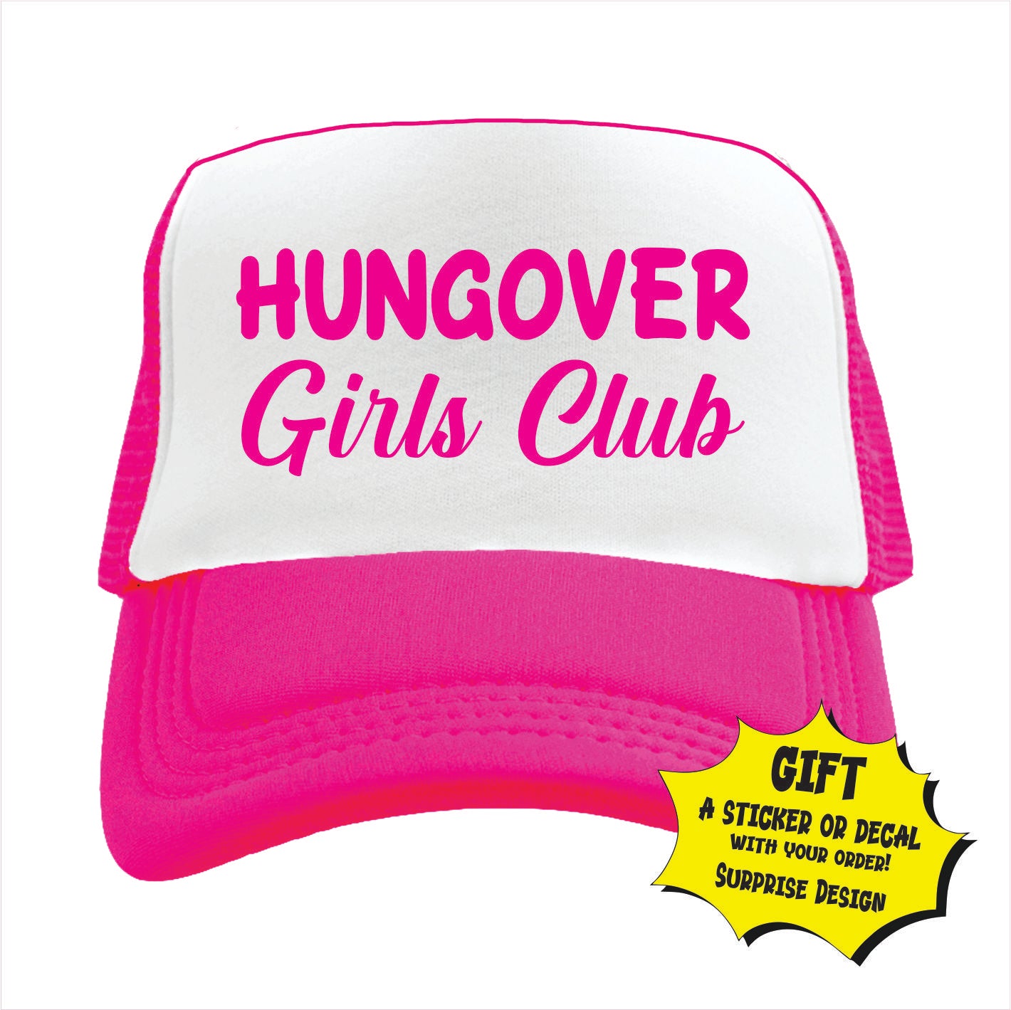 Hungover Girls Club Trucker Hat Cap