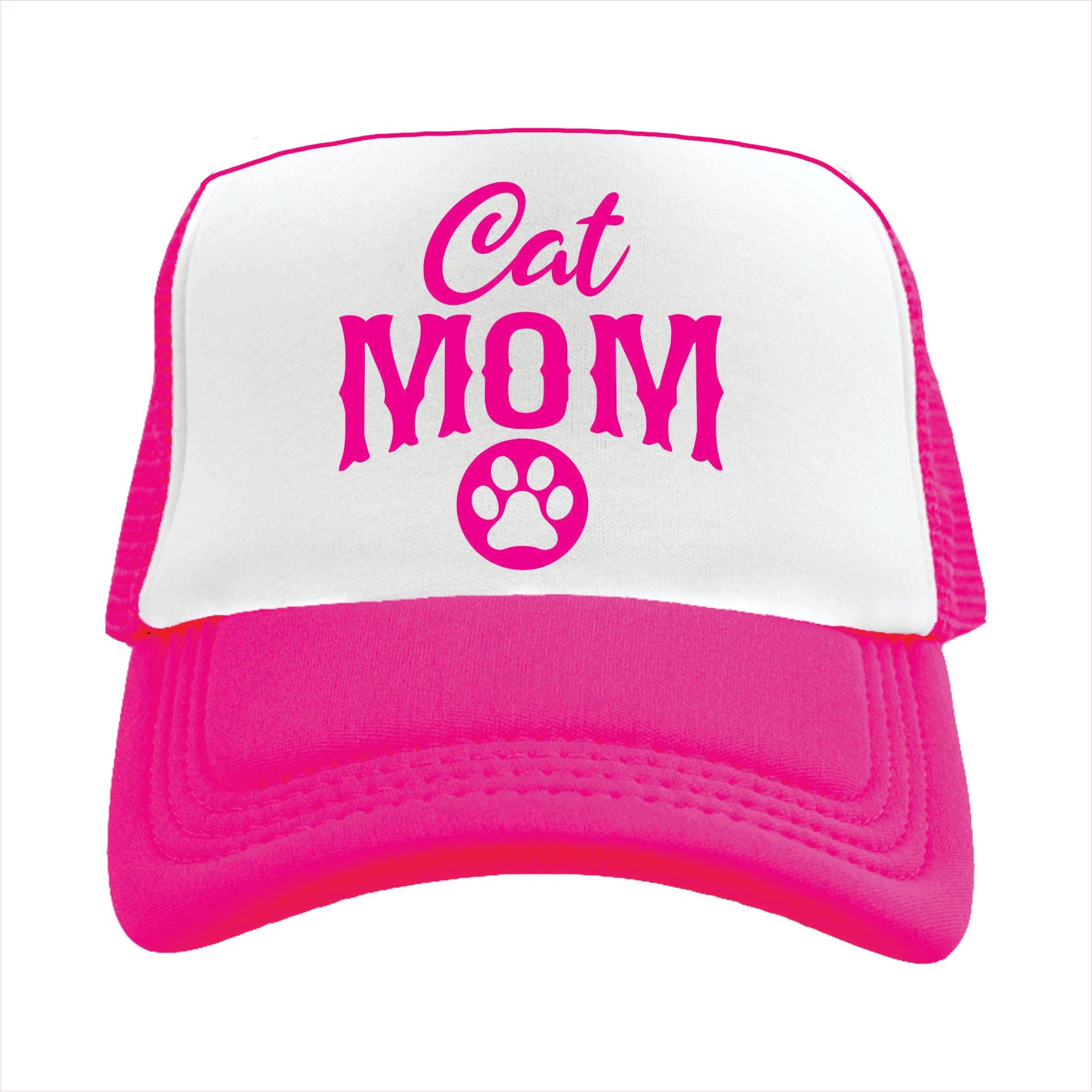 Cat Mom Trucker Hat Cap