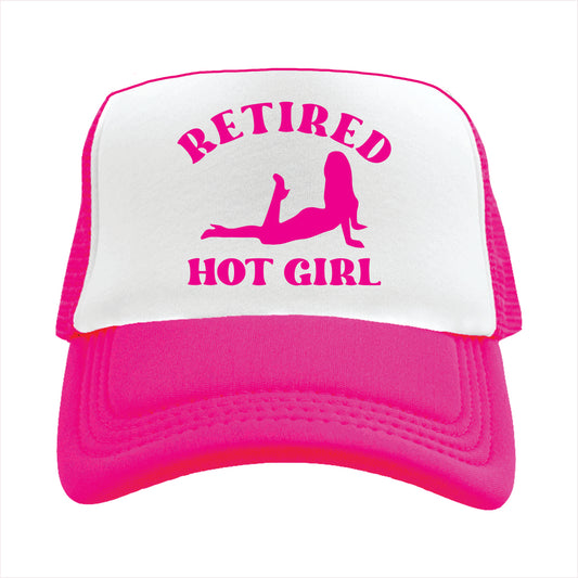Retired Hot Girl Trucker Hat Cap