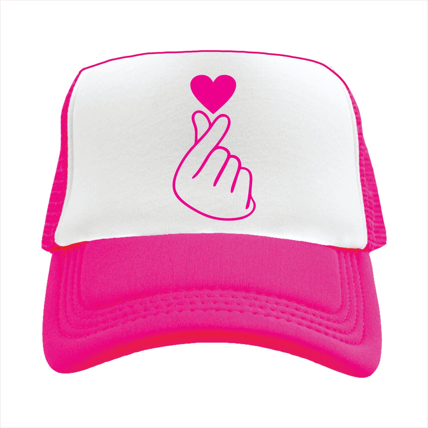 Korean Heart Trucker Hat Cap