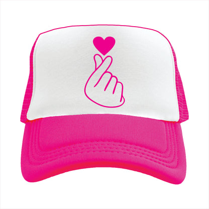 Korean Heart Trucker Hat Cap