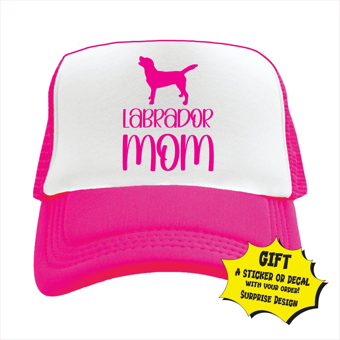 Labrador Mom Trucker Hat Cap