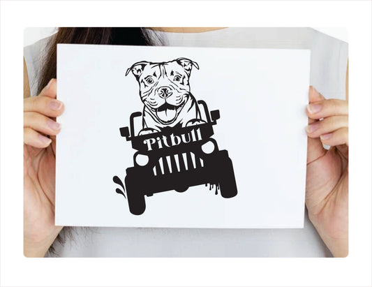 PITBULL DOG off road Vinyl Decal Sticker  FREE shipping