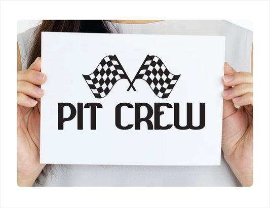 Pit Crew Decal Sticker - FREE shipping