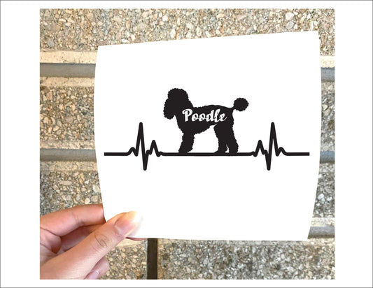 Poodle Dog Decal Sticker - FREE shipping