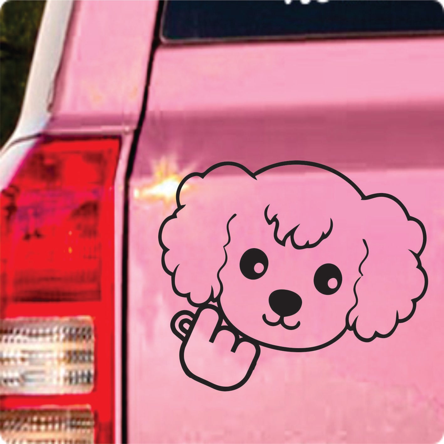 Poodle Vinyl Decal