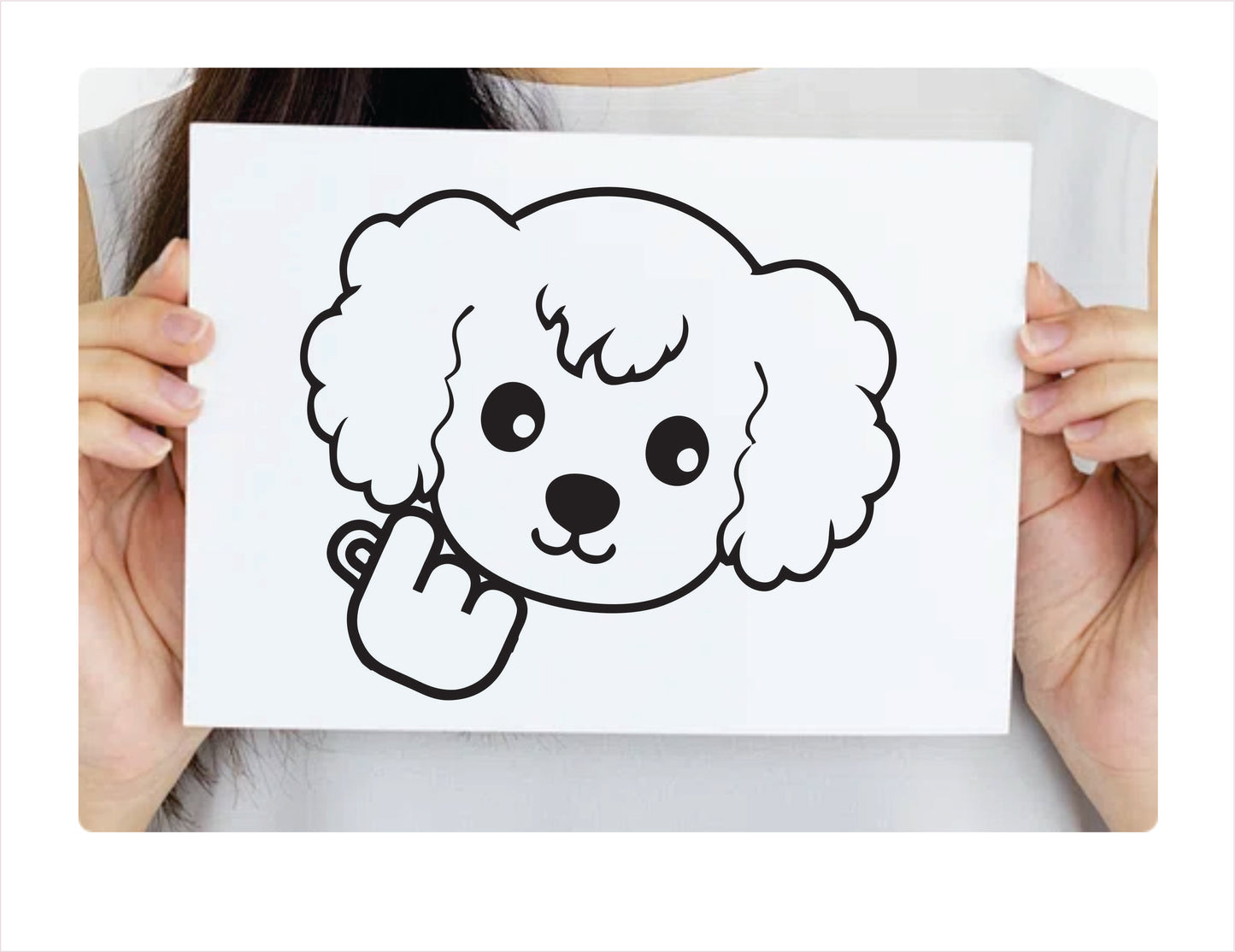 Poodle Vinyl Decal  FREE shipping