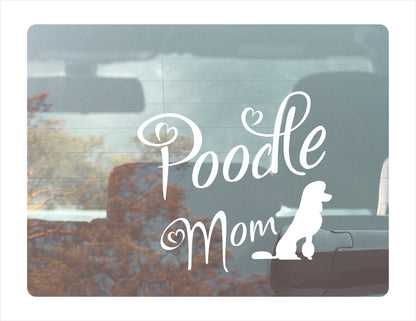 Poodle Mom Decal Sticker  FREE shipping