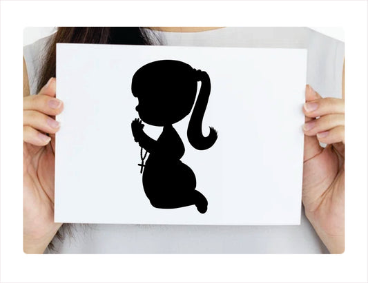 Pray Girl Vinyl Decal Sticker  FREE shipping