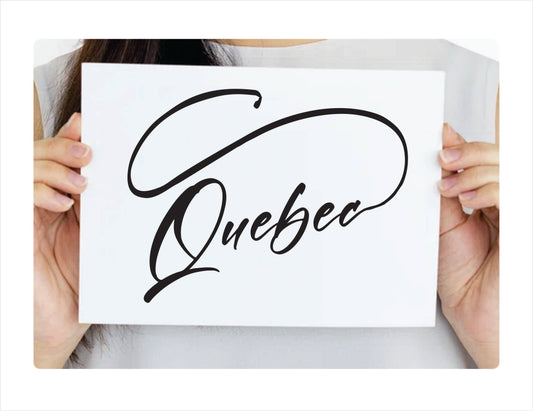 Quebec Fishing Decal Sticker - FREE shipping