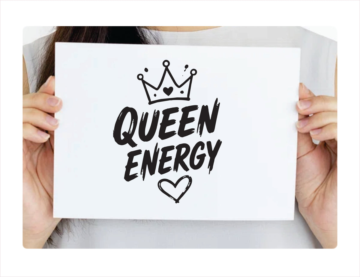Queen Energy black Decal Sticker 