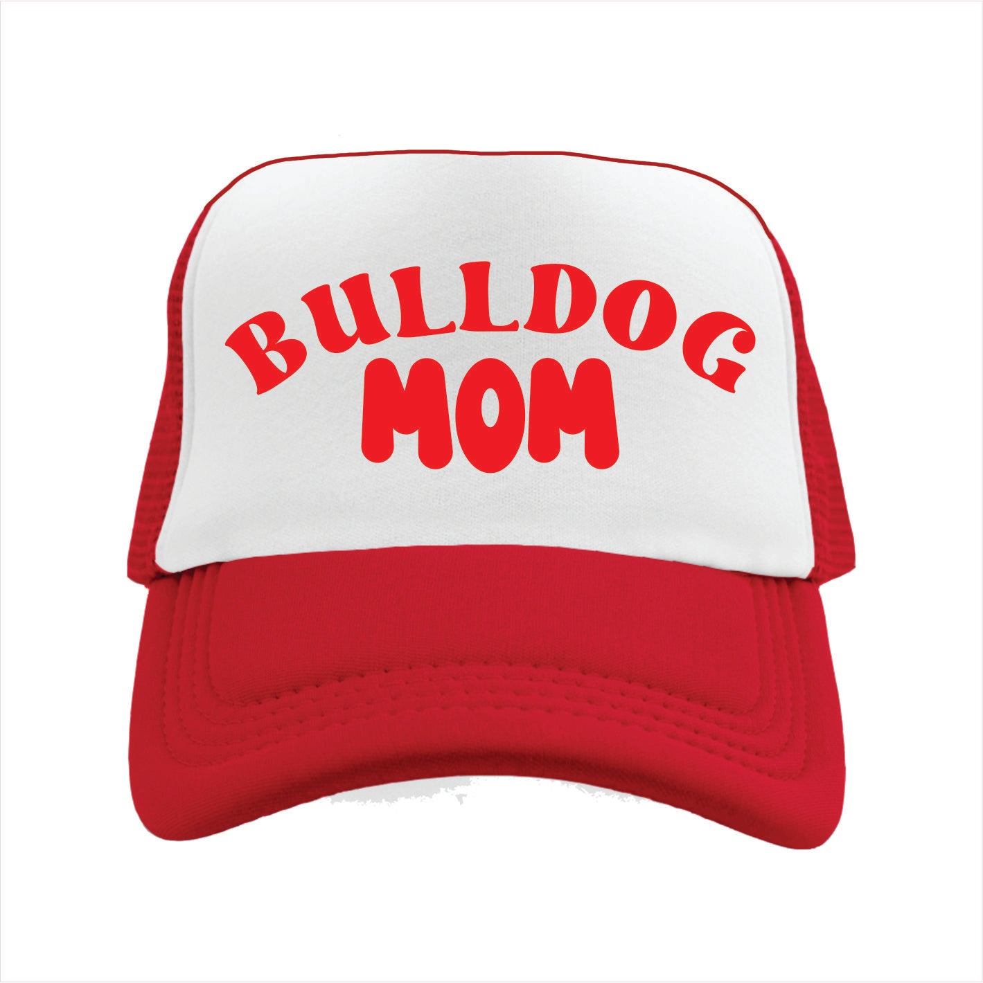 Bulldog Mom Trucker Hat Cap