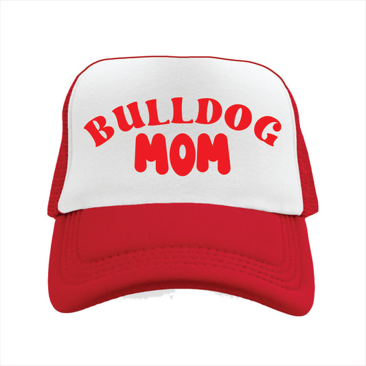 Bulldog Mom Trucker Hat Cap