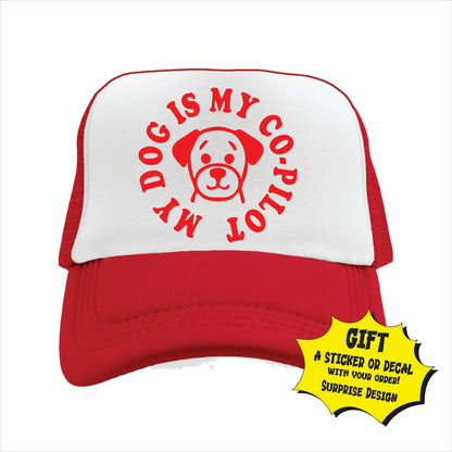 My Dog is my Co-Pilot Trucker Hat Cap