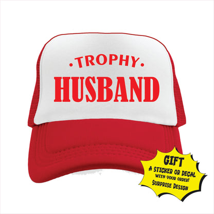 Trophy Husband Trucker Hat Cap
