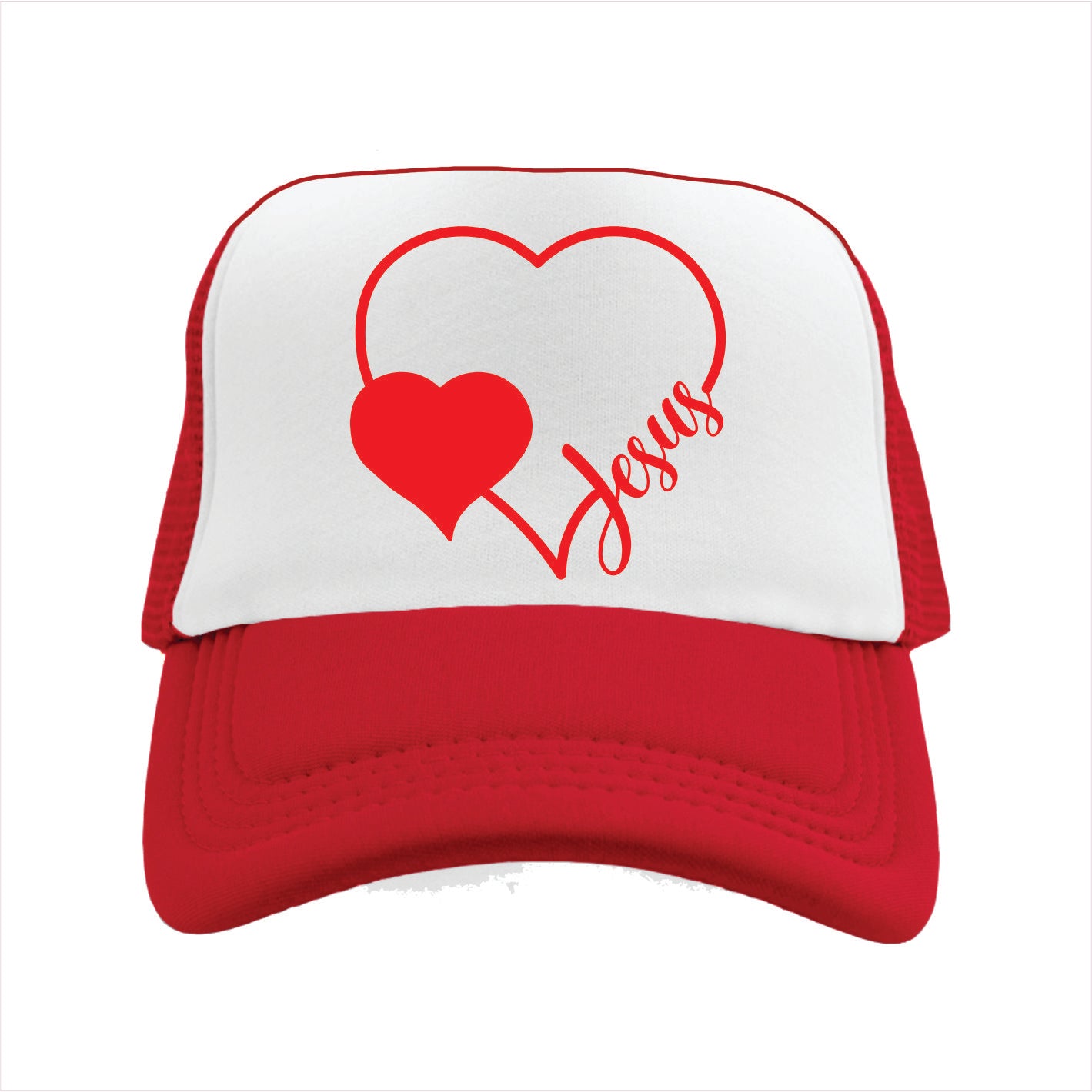 Jesus Heart Trucker Hat Cap