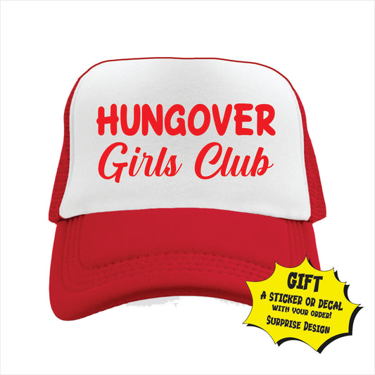 Hungover Girls Club Trucker Hat Cap
