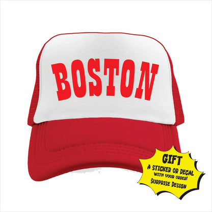 Boston Trucker Hat Cap