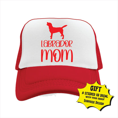 Labrador Mom Trucker Hat Cap