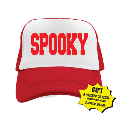 Spooky Trucker Hat Cap