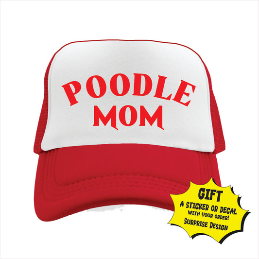 Poodle Mom Trucker Hat Cap