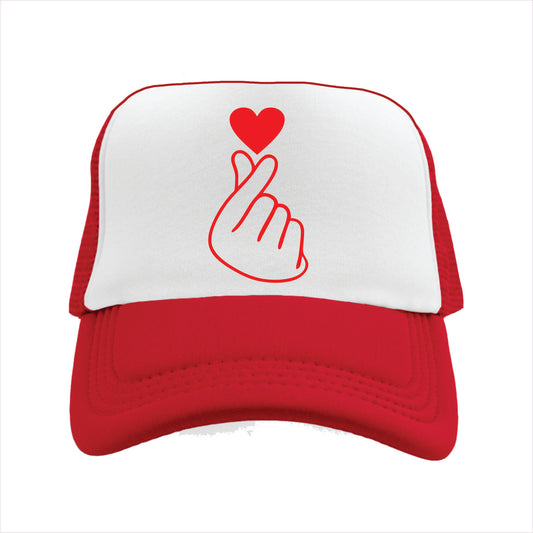 Korean Heart Trucker Hat Cap