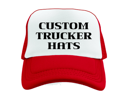 Custom hat, Red and white cap