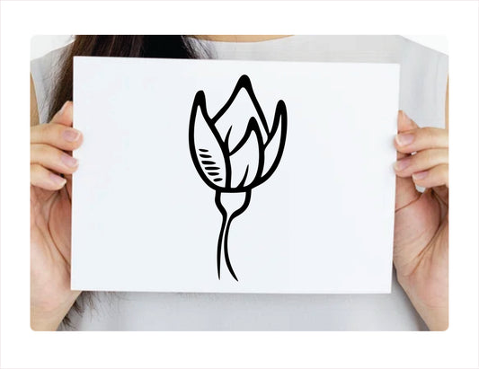 Gold Flowers Vinyl Decal Sticker  FREE shipping