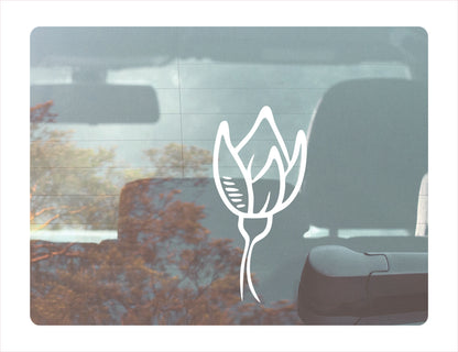 Gold Flowers Vinyl Decal Sticker  FREE shipping