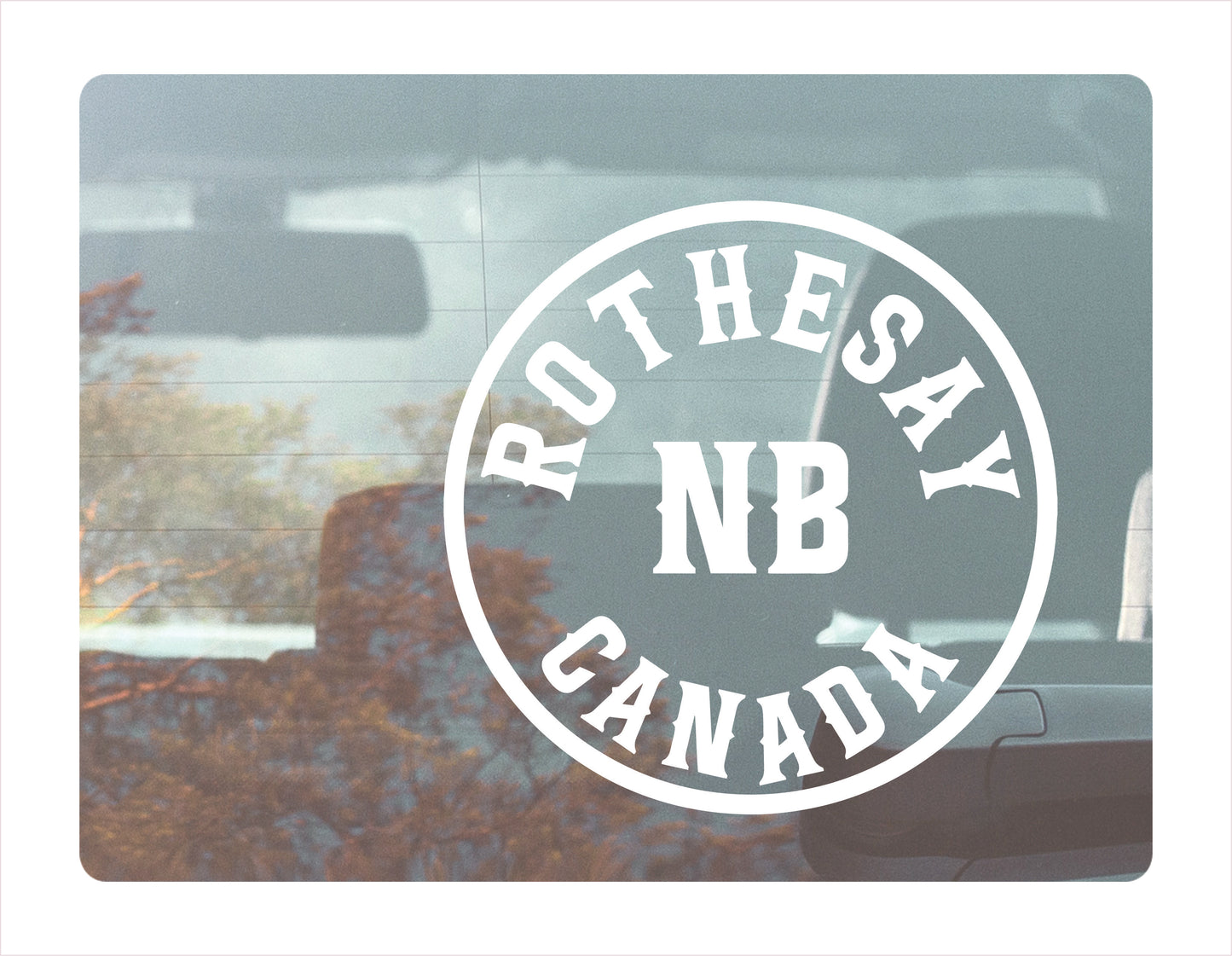 Rothesay New Brunswick Canada White Decal Sticker