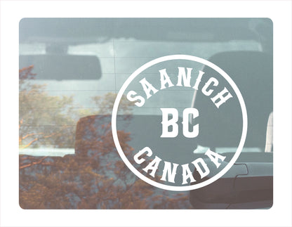 Saanich British Columbia Canada White Decal Sticker 