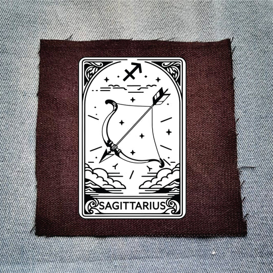 Sagittarius Zodiac Black Patch