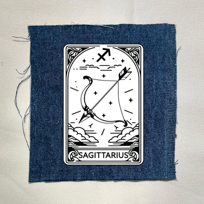 Sagittarius Zodiac Light Denin Patch