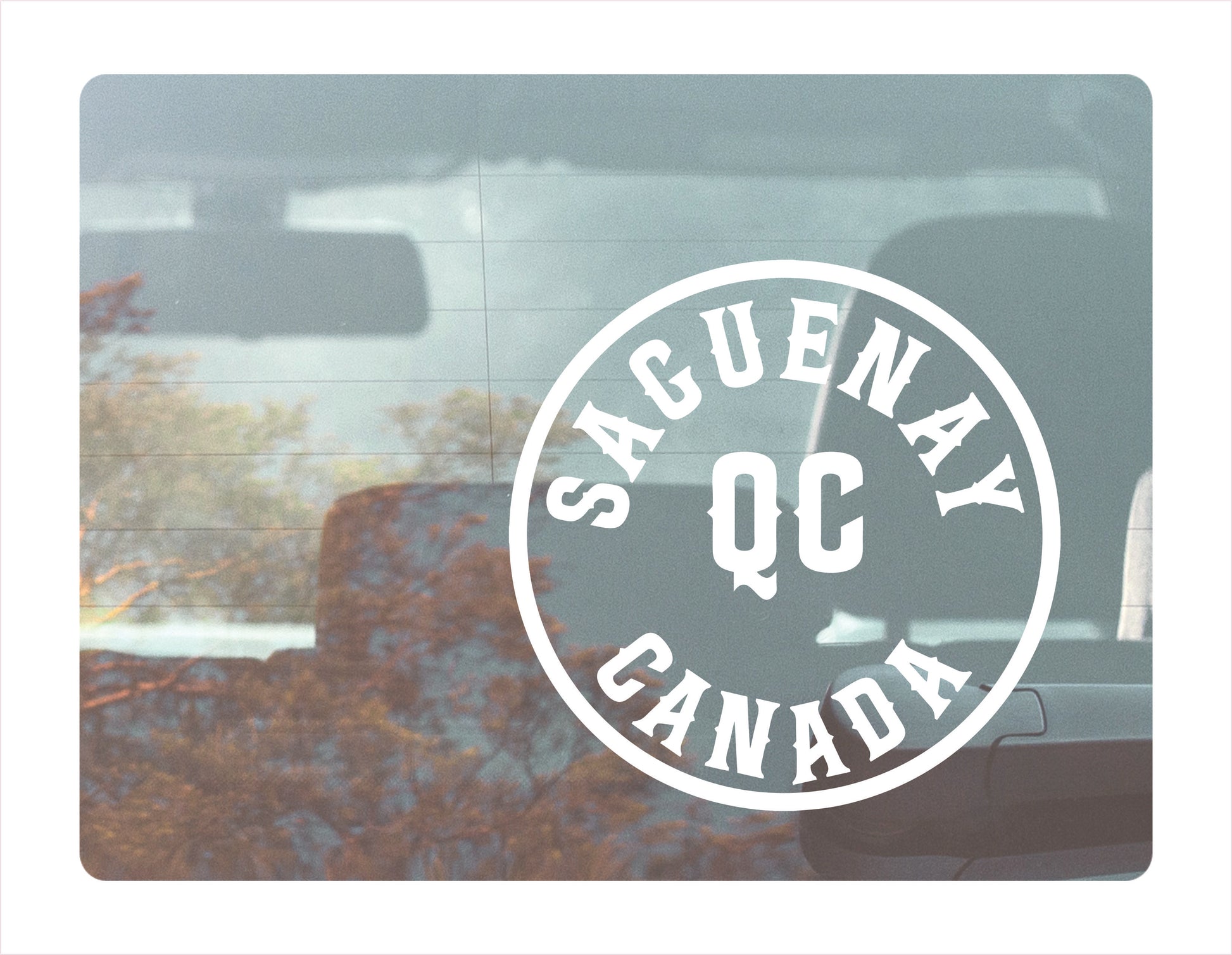 Saguenay Québec Canada White Decal Sticker