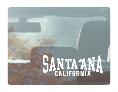 Santa Ana California white Decal Sticker