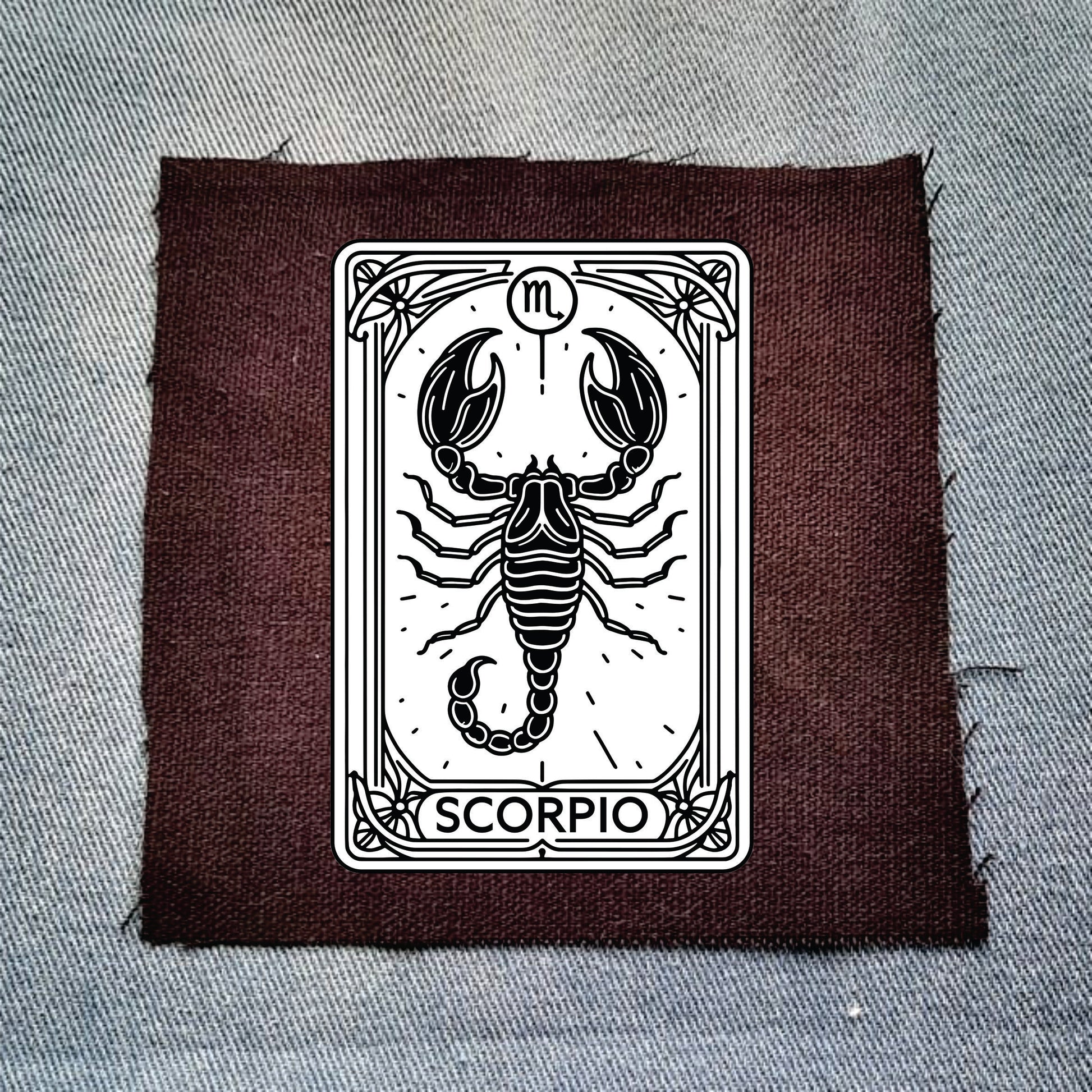 Scorpio Zodiac Black Patch