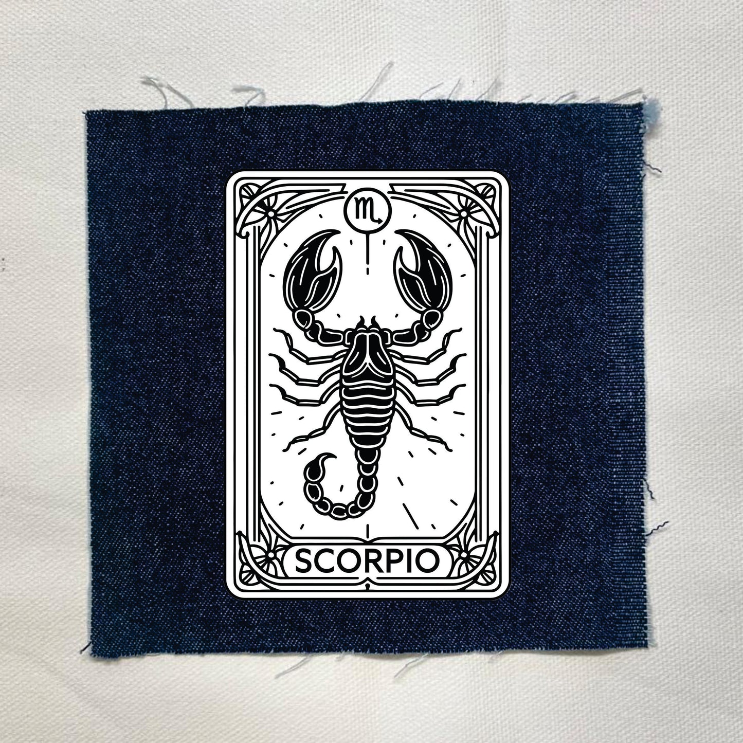 Scorpio Zodiac Dark Denin Patch
