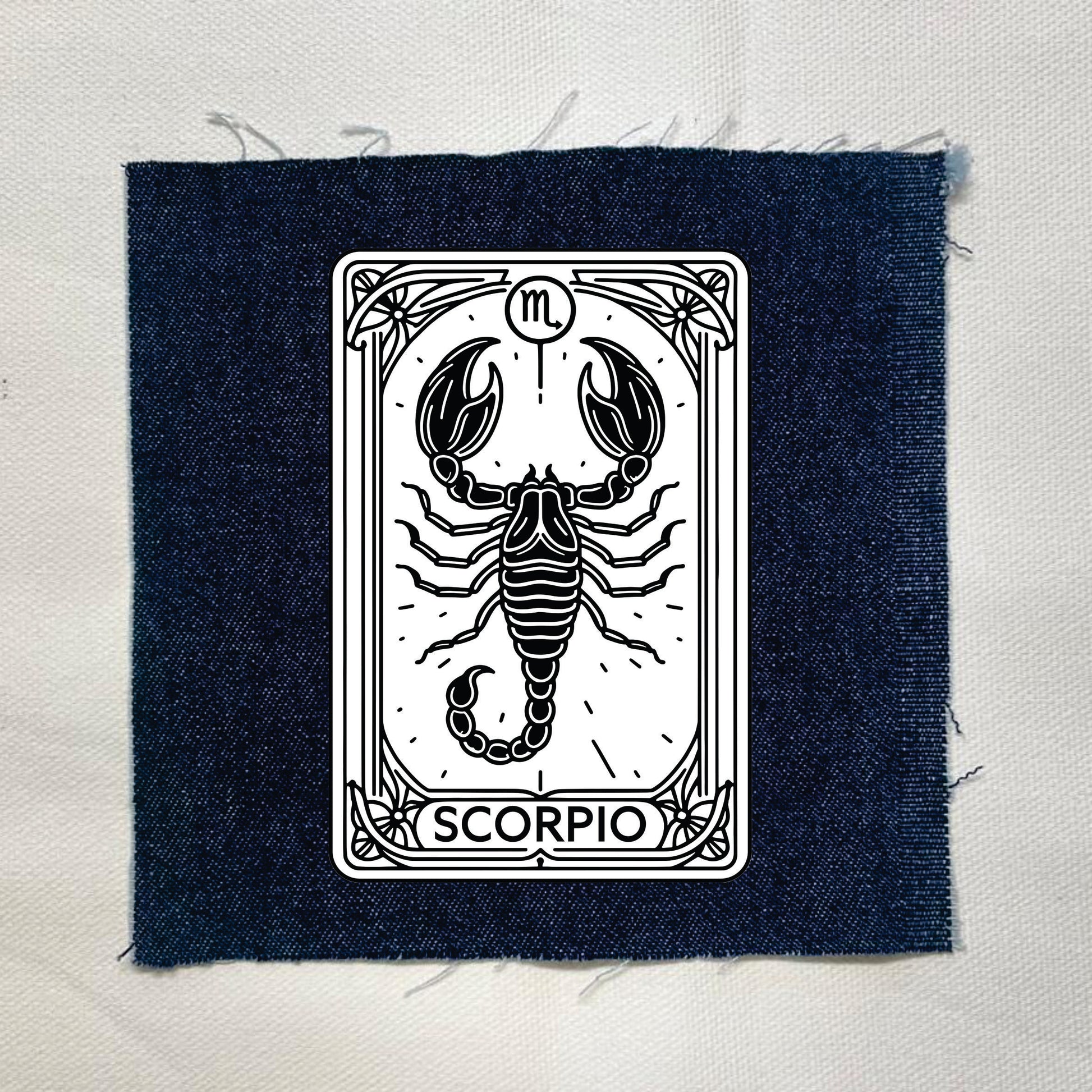 Scorpio Zodiac Dark Denin Patch
